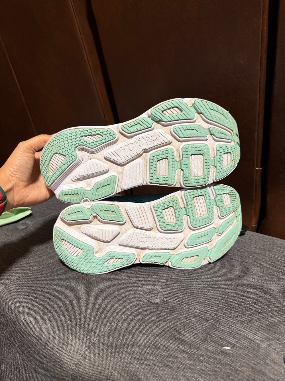 Hoka One One Women's Mint Teal Running Sneakers - Picture 7 of 7